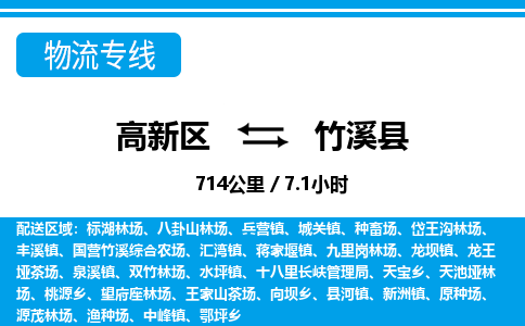 高新区到竹溪县物流专线_高新区至竹溪县货运公司